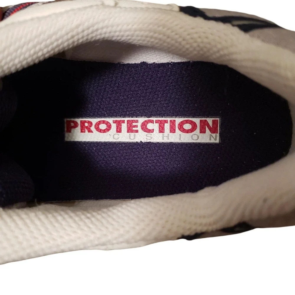 NWOB VTG 90s Adidas Running‎ Shoes White Gray Red Stripes Athletic Sneakers